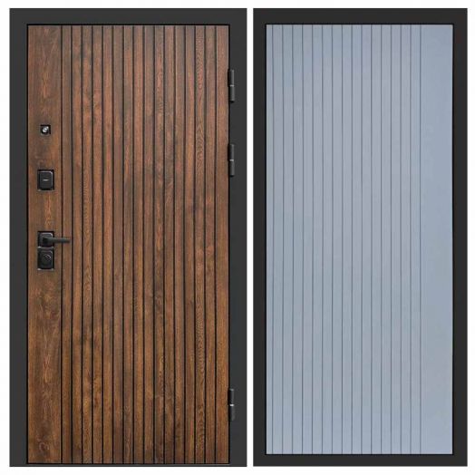 Входная дверь Termo-door Твист Дуб style - FLAT Грей софт