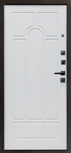 Входная дверь Termo-door Твист Дуб style - Арка Белое дерево