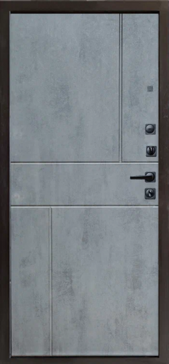Входная дверь Termo-door Твист Дуб style - Горизонт Бетон темный