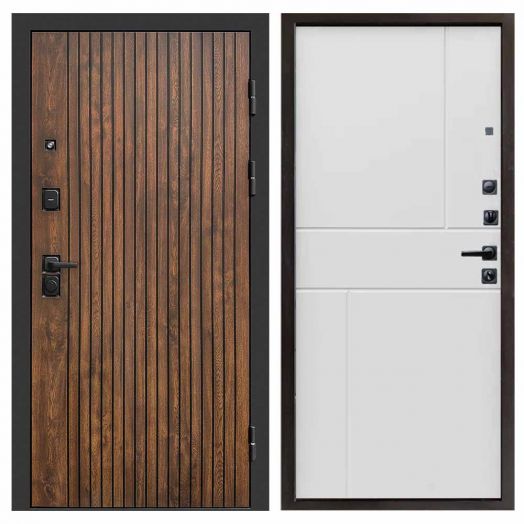 Входная дверь Termo-door Твист Дуб style - Горизонт Белый