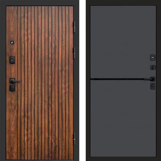 Входная дверь Termo-door Твист Дуб style - Нео Графит