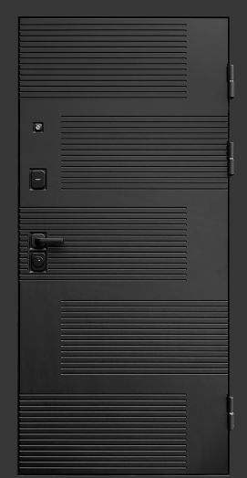 Входная дверь Termo-door Фаворит Black - FLAT Черный кварц