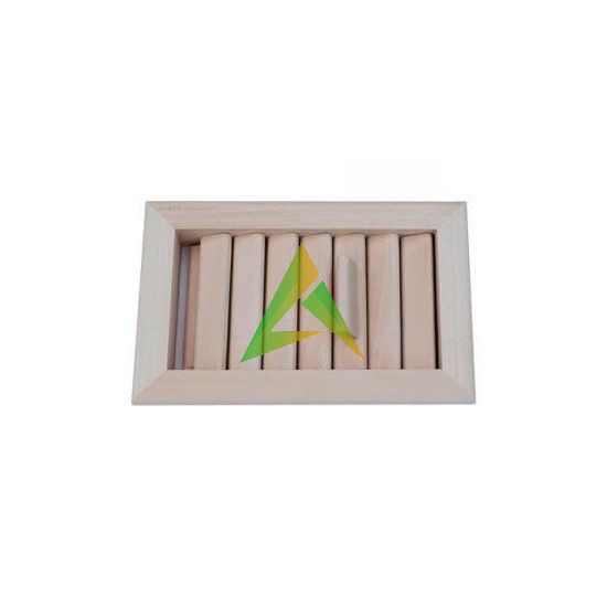 Вентиляционная решетка из липы люкс для бани