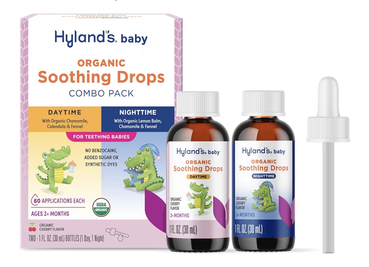 Набор органических успокаивающих капель Hyland's Baby Organic