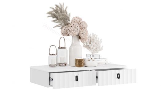 Стол туалетный «Тиффани» - 407.004.000 Белый Жемчуг, Белый софт