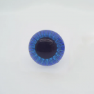 Глазки для игрушек "Живые с лучиками" пластик с фиксатором  СИНИЙ Разные размеры (SDS-Blue)