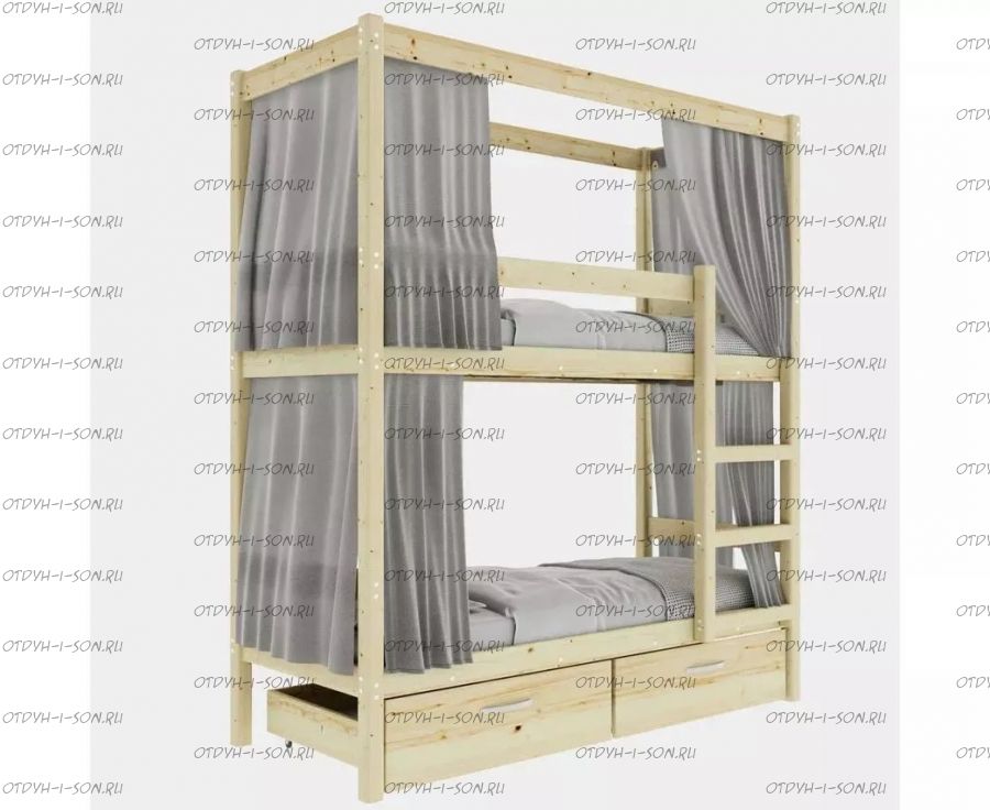 Кровать двухъярусная домик Sky