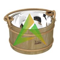 SAWO Ведро деревянное 5л. со вст. из нерж., 371-MD