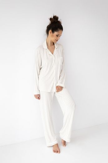 Комплект домашней одежды женский SENSIS Amani, рубашка, брюки, белый