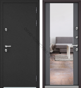 Входная дверь "TERMO STANDART (SPLIT) R-4/ 10TS-164 c зеркальным элементом"