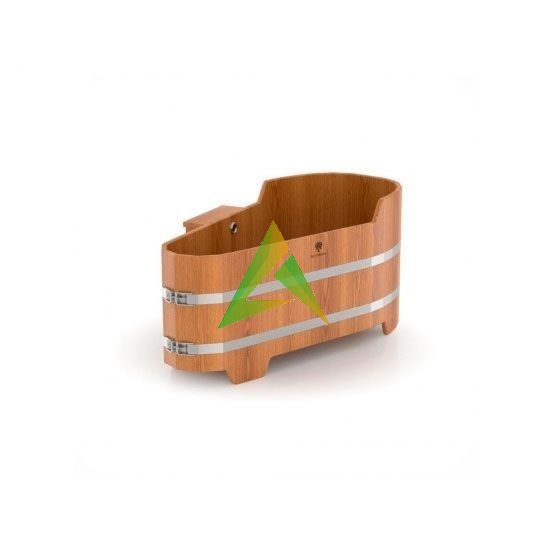 Ванна из дуба для бани Натуральная