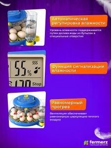 Инкубатор EW-18H автоматический для яиц с овоскопом