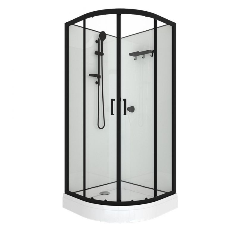 Душевая Кабина Triton Прайм-Блэк 90х90 А, низкий поддон, без крыши DK456