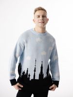 Свитер Москва голубой