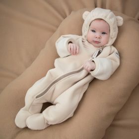 Комбинезон "Новый Пикколино-1", футер, крем-брюле