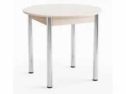 Круглый ХРОМ d800мм (ш800*г800*в750мм) Семолина бежевый