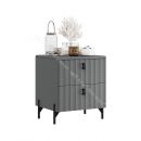 Тумба прикроватная «Тиффани» - 407.002.000 Серый графит, Графит матовый