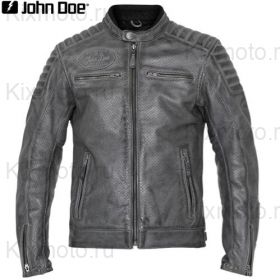 Мотокуртка John Doe Storm, серая с перфорацией