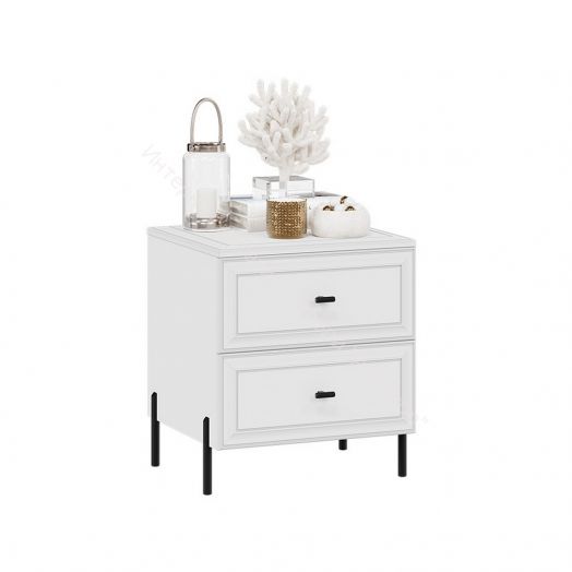 Тумба прикроватная «Пандора» - 414.005.000 Белый снег, Белый матовый