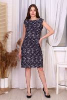 Платье П008 [горох+белый]