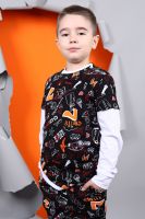 Футболка 15449 детская [черный]