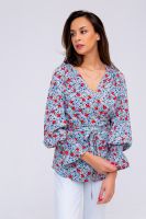 319BLU Блуза женская [голубой]