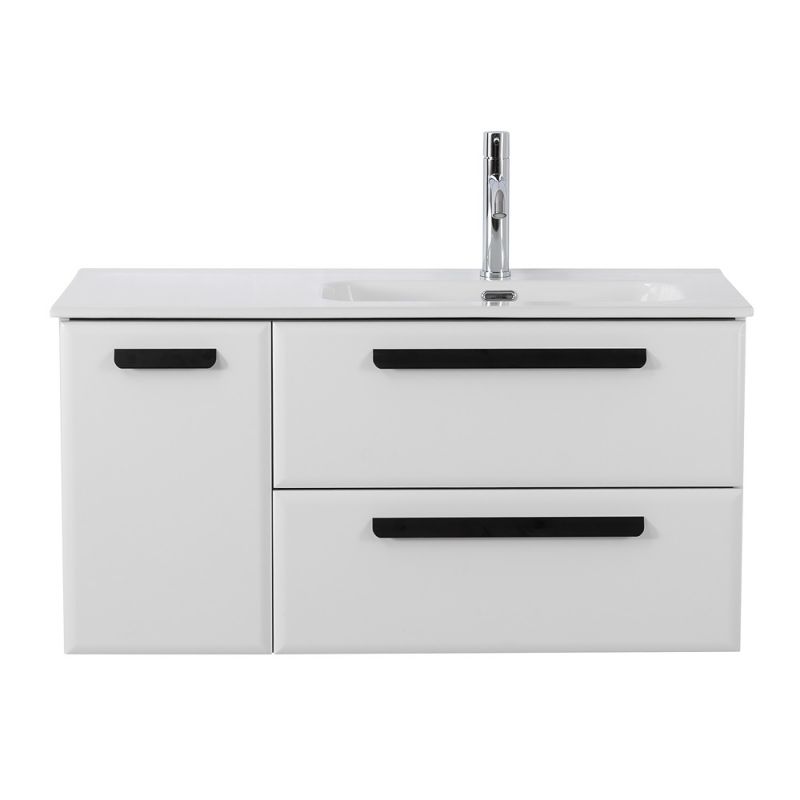 База под раковину подвесная CEZARES ECO-CER-N-1000-2C-1A-SO-BL-R