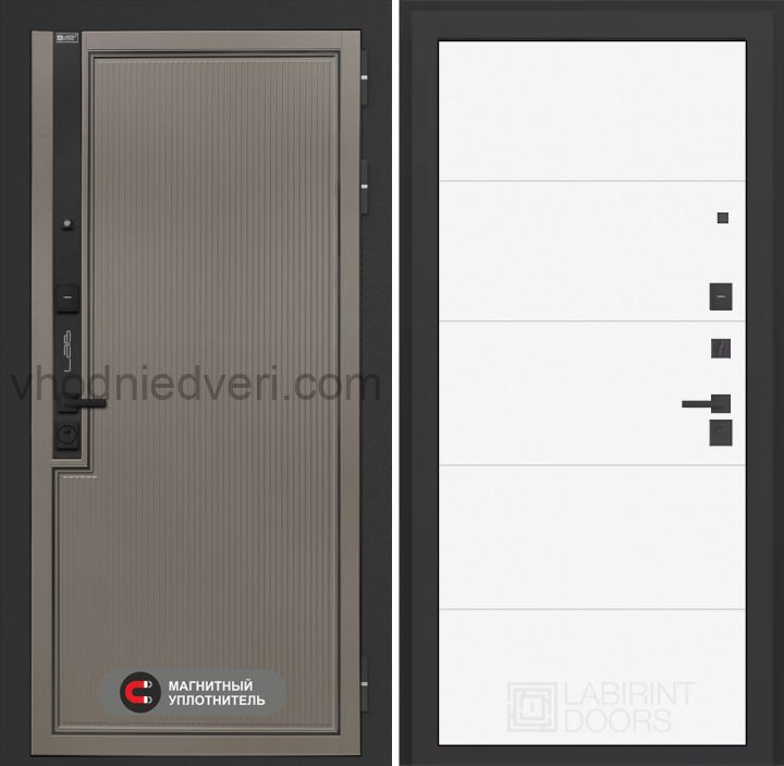 Входная дверь Лабиринт Лаб 1 Про - 13 Белый софт