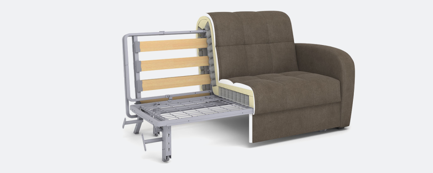 Диван прямой Брюссон аккордеон ткань Prince 06-6