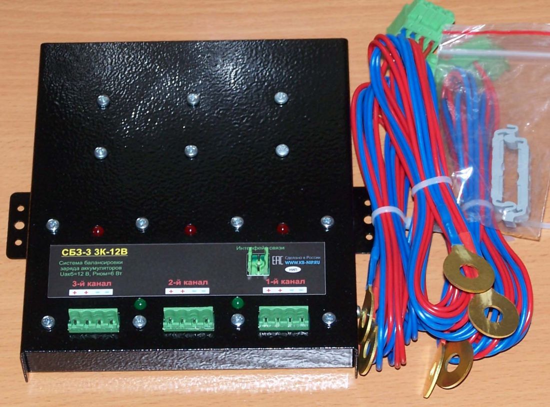 Система балансировки заряда СБЗ-3 3К-12В