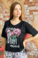 Футболка 8137 [черный]