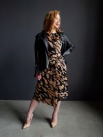 Юбка шелк 3203 [зебра карамель]