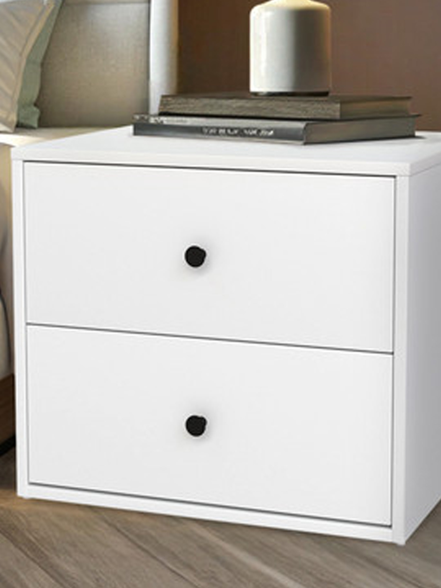 Тумба 2 ящика, 49х39х43 см, белый