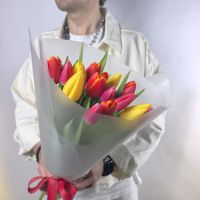 Тюльпаны премиальный микс в матовой упаковке