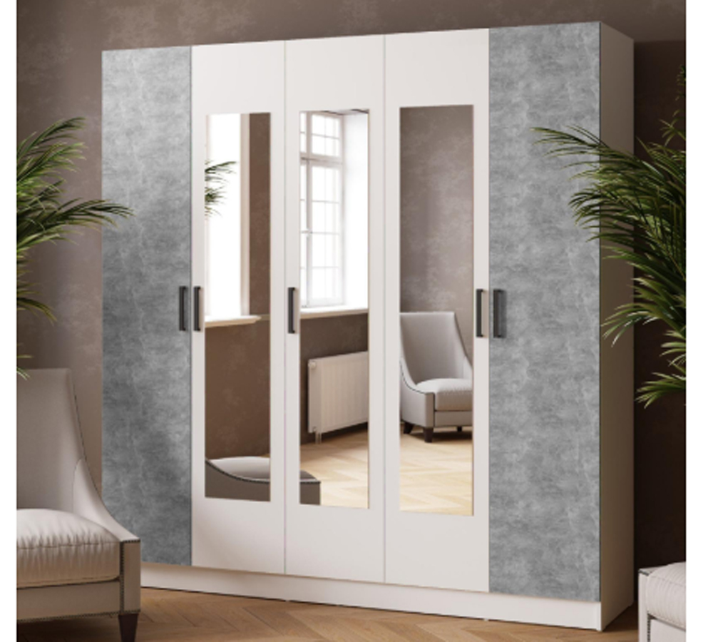 Шкаф комбинированный Ларс (2,0) с зеркалом