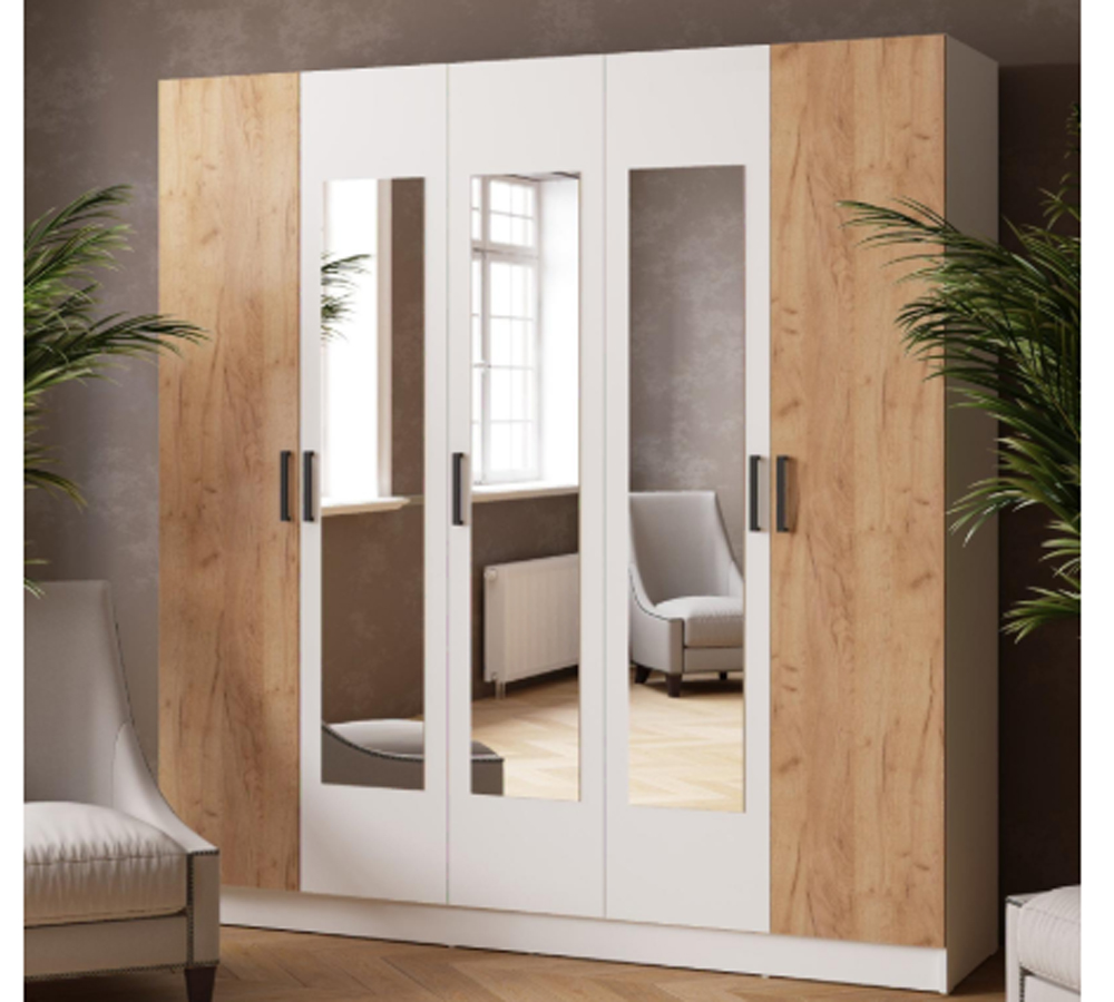 Шкаф комбинированный Ларс (2,0) с зеркалом