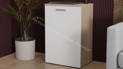 Стол письменный Тип 1 «Бостон» Дуб Сонома, Белый Ясень