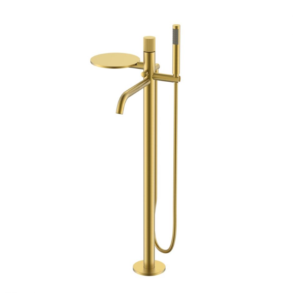 Напольный однорычажный смеситель с ручкой Linea Boheme Stick 129 ФОТО