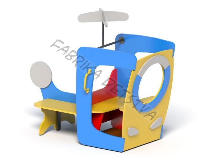 Вертолет со скамьями