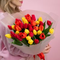 Букет из ярких тюльпанов (микс от 15 шт)