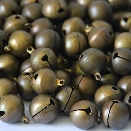 Бубенчики металл БРОНЗА 10 штук в упаковке Разные размеры (JY105)