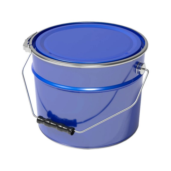Profkolor Ведро металлическое, крышка-обруч, цвет синий, 13л. ВМо 13с