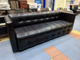 Диван Босс 215см  (ш2150*г750*в750мм) черный глянец