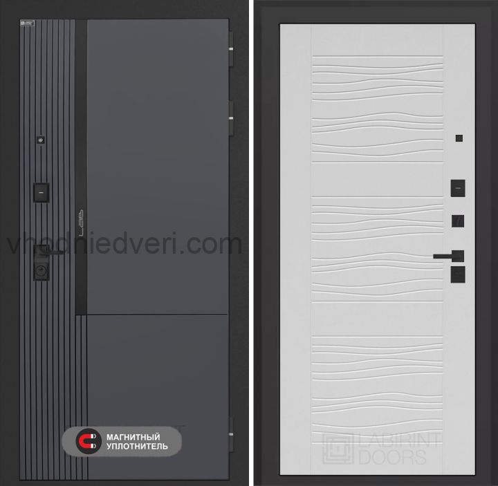 Входная дверь Лабиринт Лаб 2 Про - 06 Белое дерево