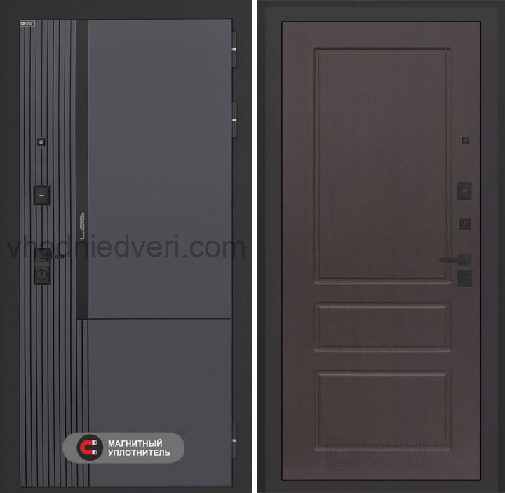 Входная дверь Лабиринт Лаб 2 Про - 03 Орех премиум