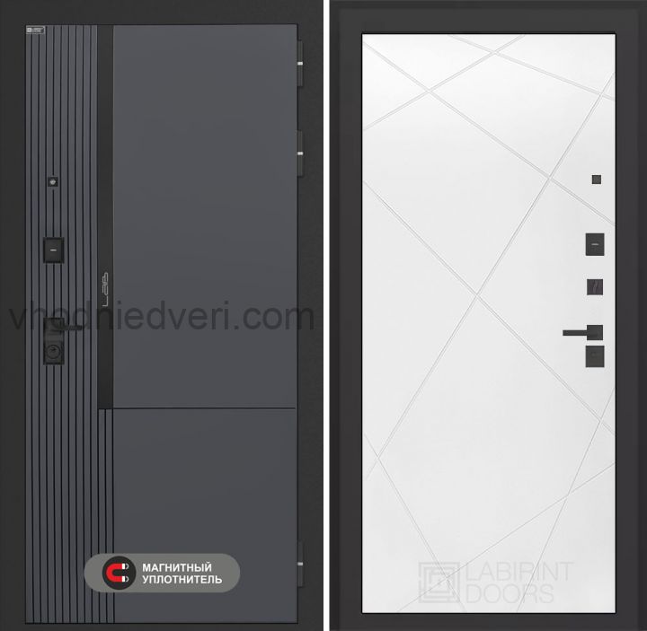 Входная дверь Лабиринт Лаб 2 Про - 24 Бетон светлый