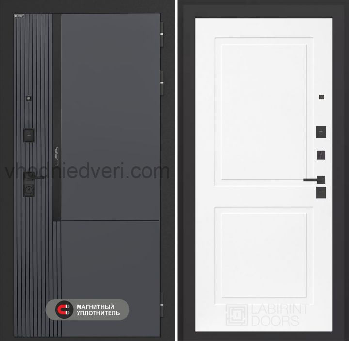 Входная дверь Лабиринт Лаб 2 Про - 11 Белый софт