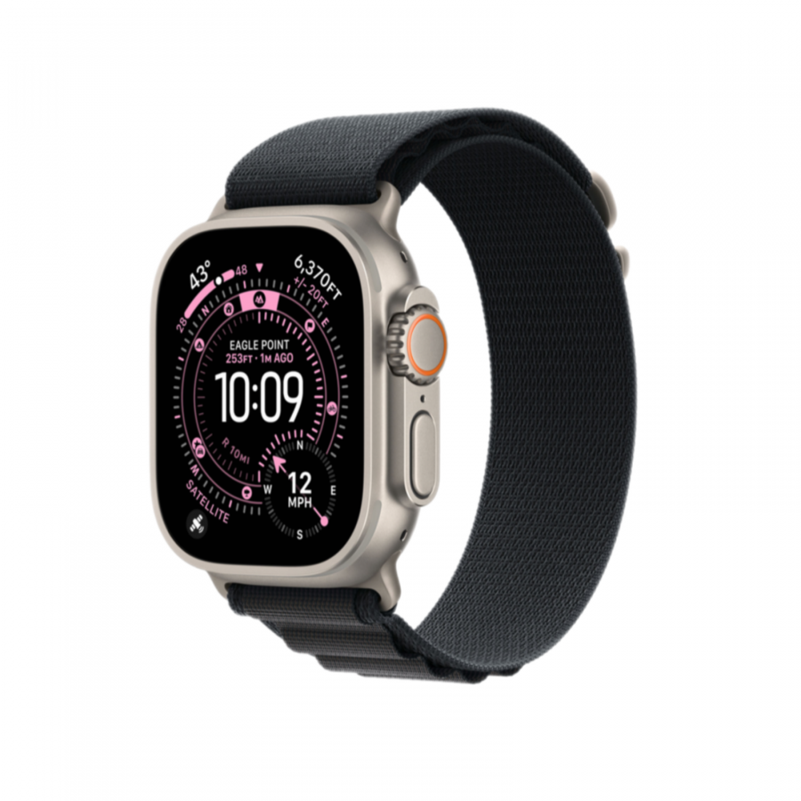 Часы Apple Watch Ultra 2 GPS + Cellular 49mm Natural  Titanium Case with Black Alpine Loop (M)