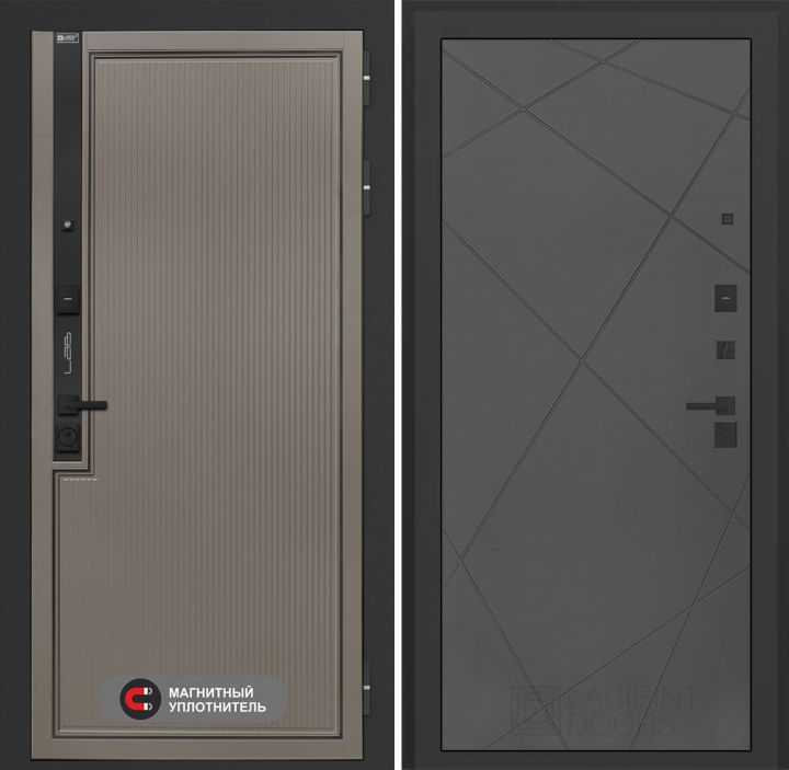 Входная дверь Лабиринт Лаб 1 Про - 24 Графит софт