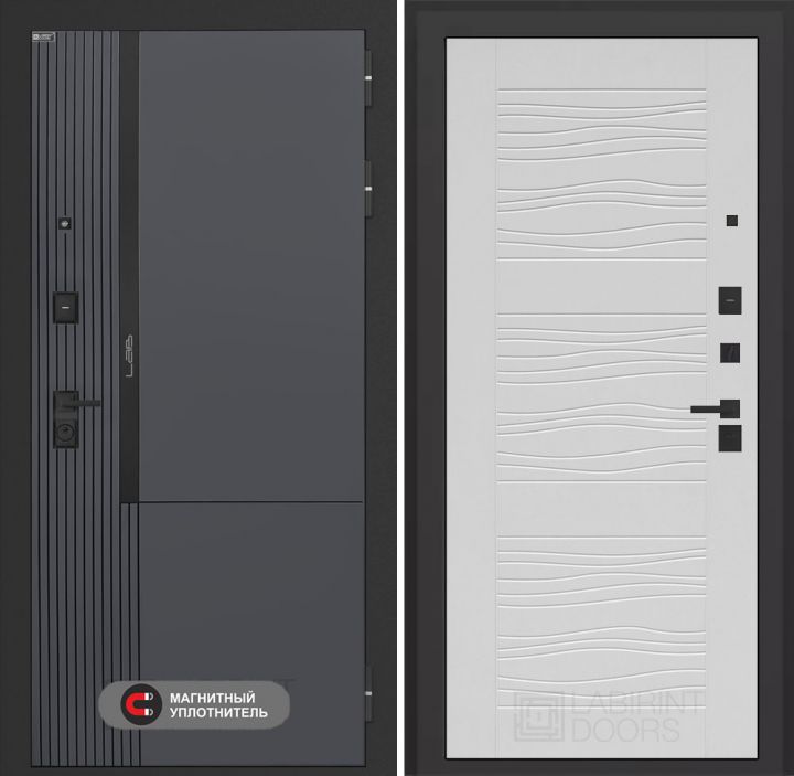 Входная дверь Лабиринт Лаб 2 Про - 06 Белое дерево